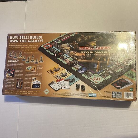 Vintage Star Wars Episode 1 Monopoly Collectors Edition Board Game 1999 Unopened - Picture 3 of 10